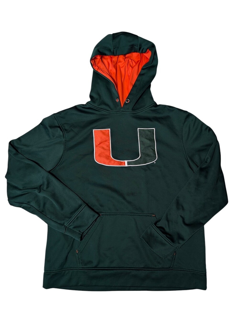 Miami Hurricanes Top of the World Pullover Hoodie Green Men's Size XL NCAA